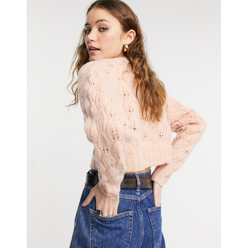 Topshop cropped cardigan in...