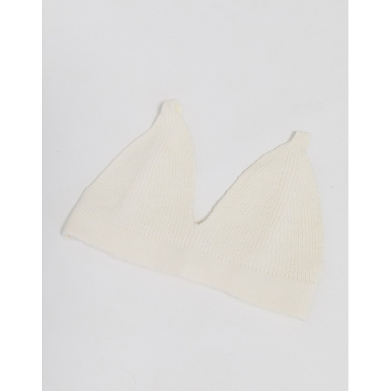 Topshop knitted bralet in...