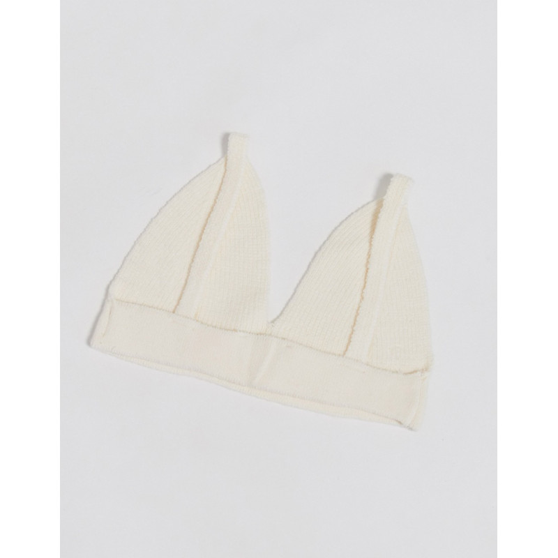 Topshop knitted bralet in...