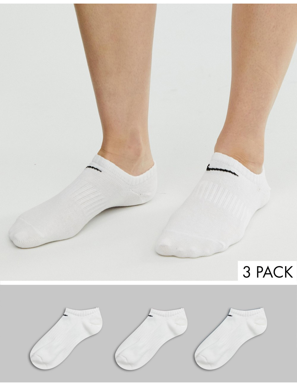 Nike white 3 pack trainers...