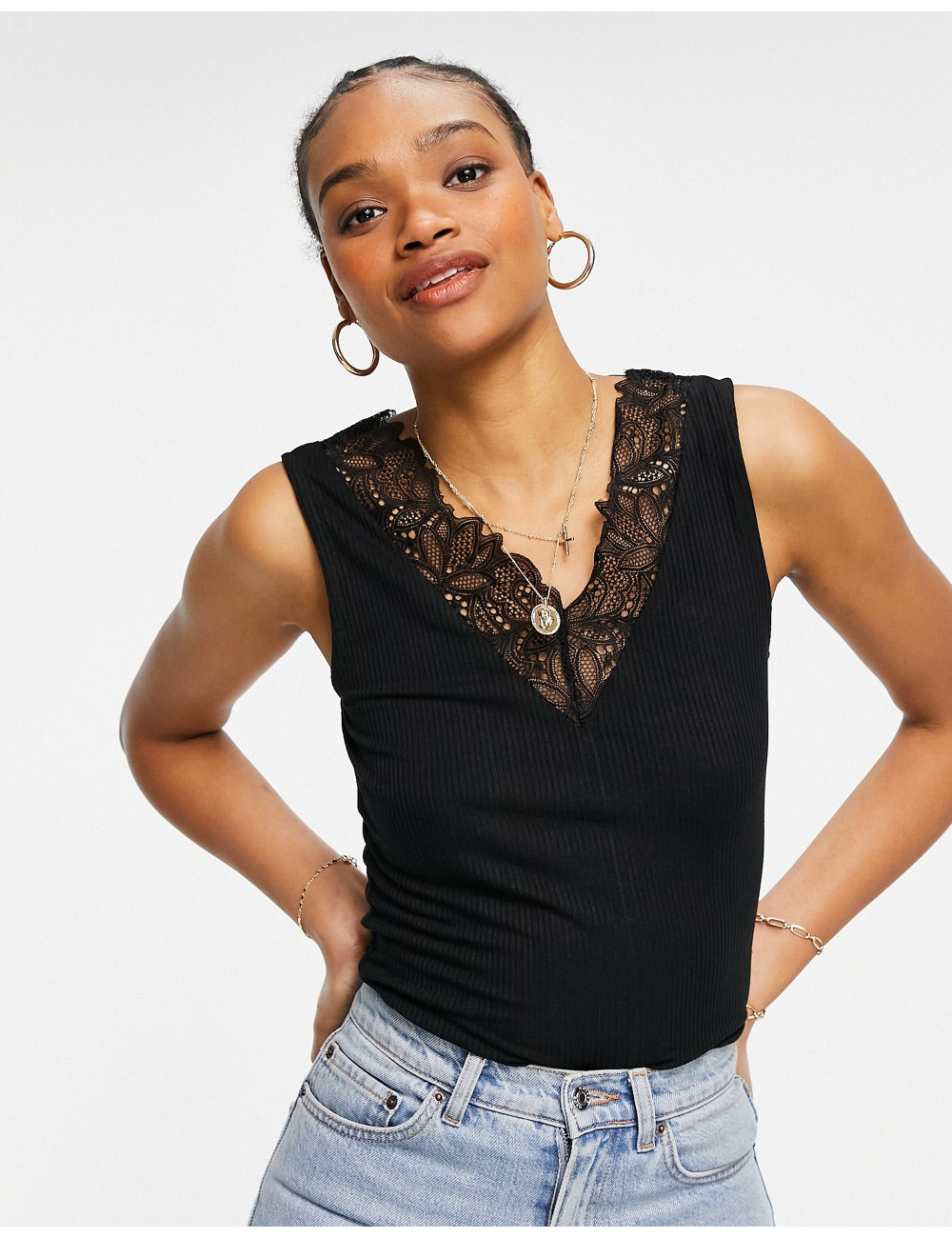 Y.A.S vest with lace...