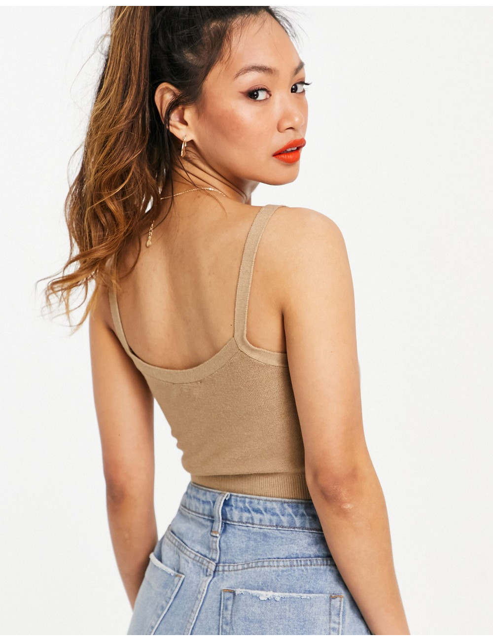 Mango knitted cropped top...