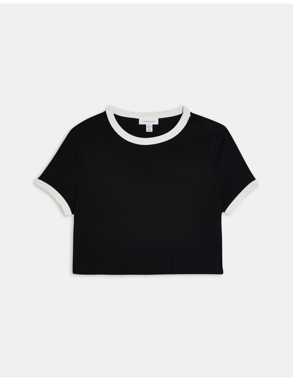Topshop cropped t-shirt in...