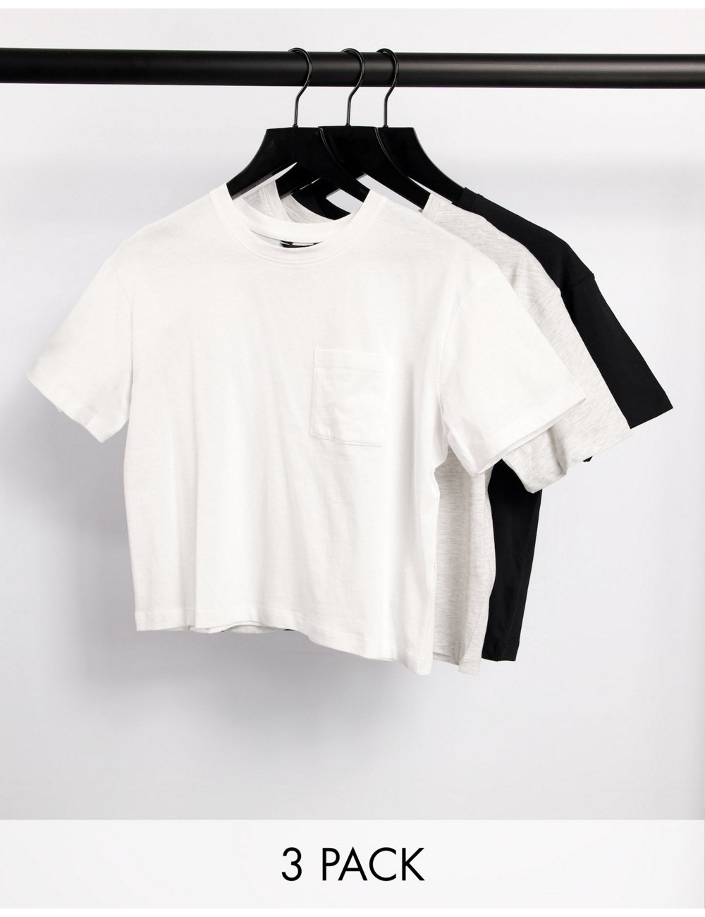 New Look 3 pack boxy t-shirts
