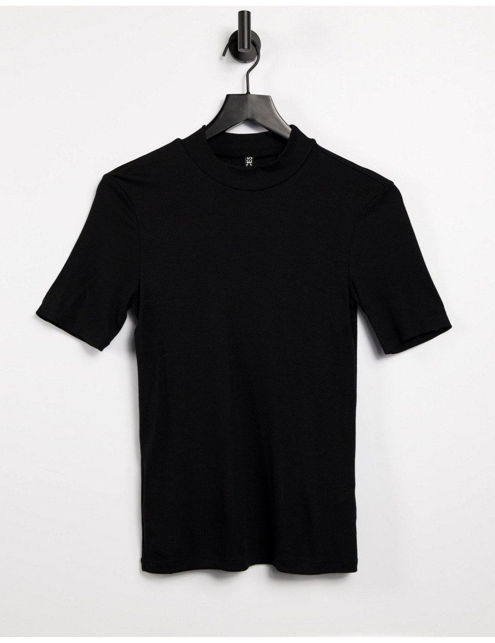 Pieces high neck t-shirt in...