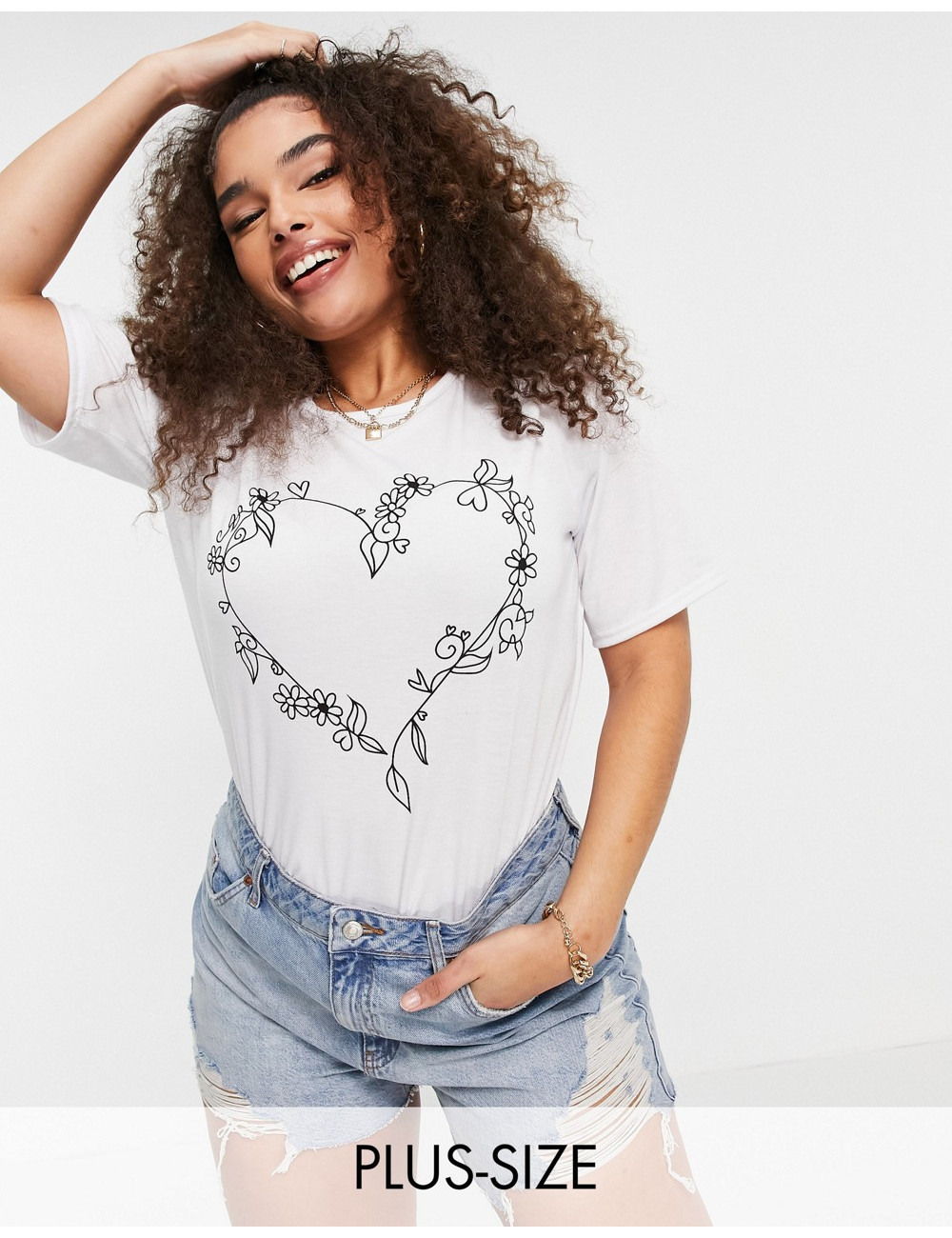 Yours heart print t-shirt...