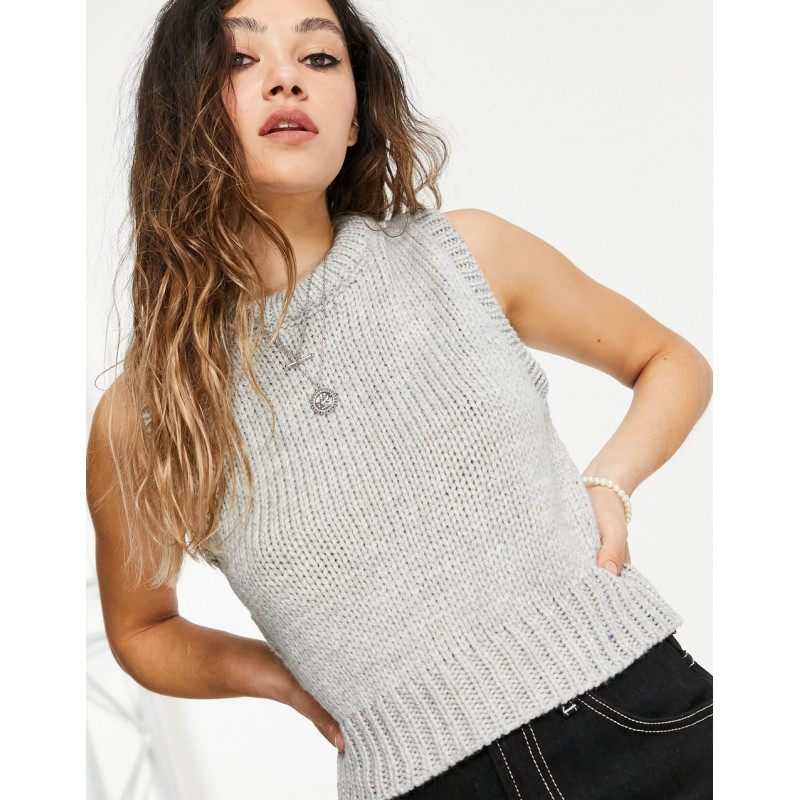 Topshop knitted cropped...