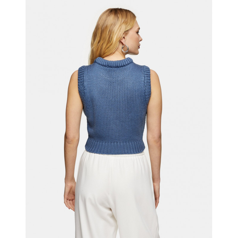 Topshop knitted cropped...