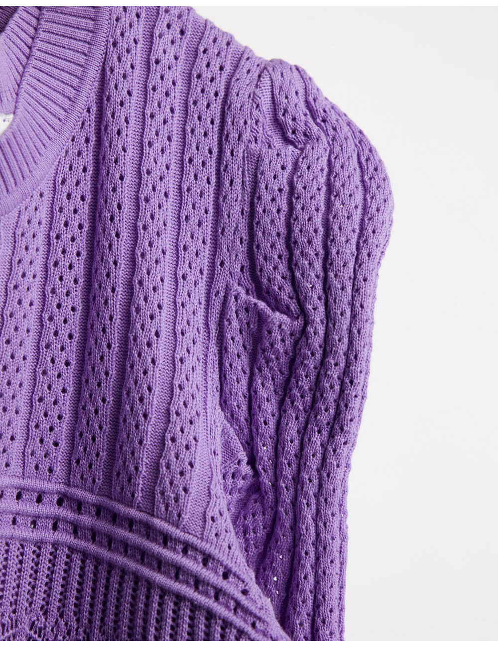Morgan fine knit top in lilac