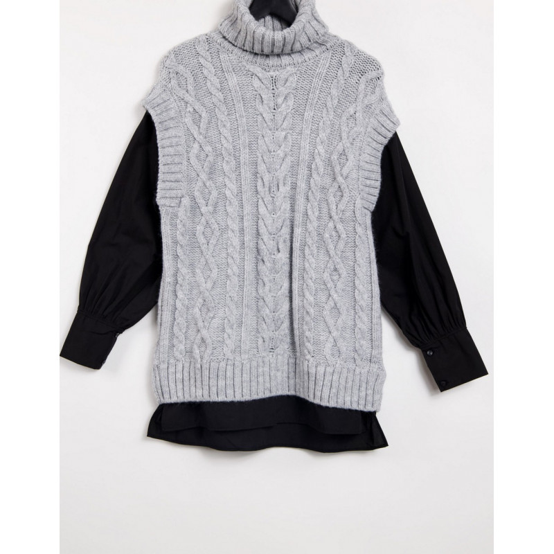 River Island cable knit...