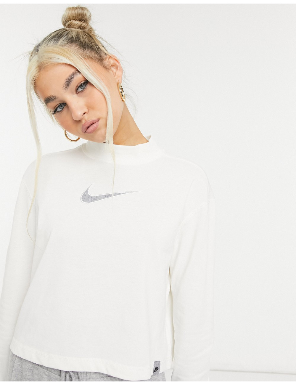 Nike cropped long sleeve...