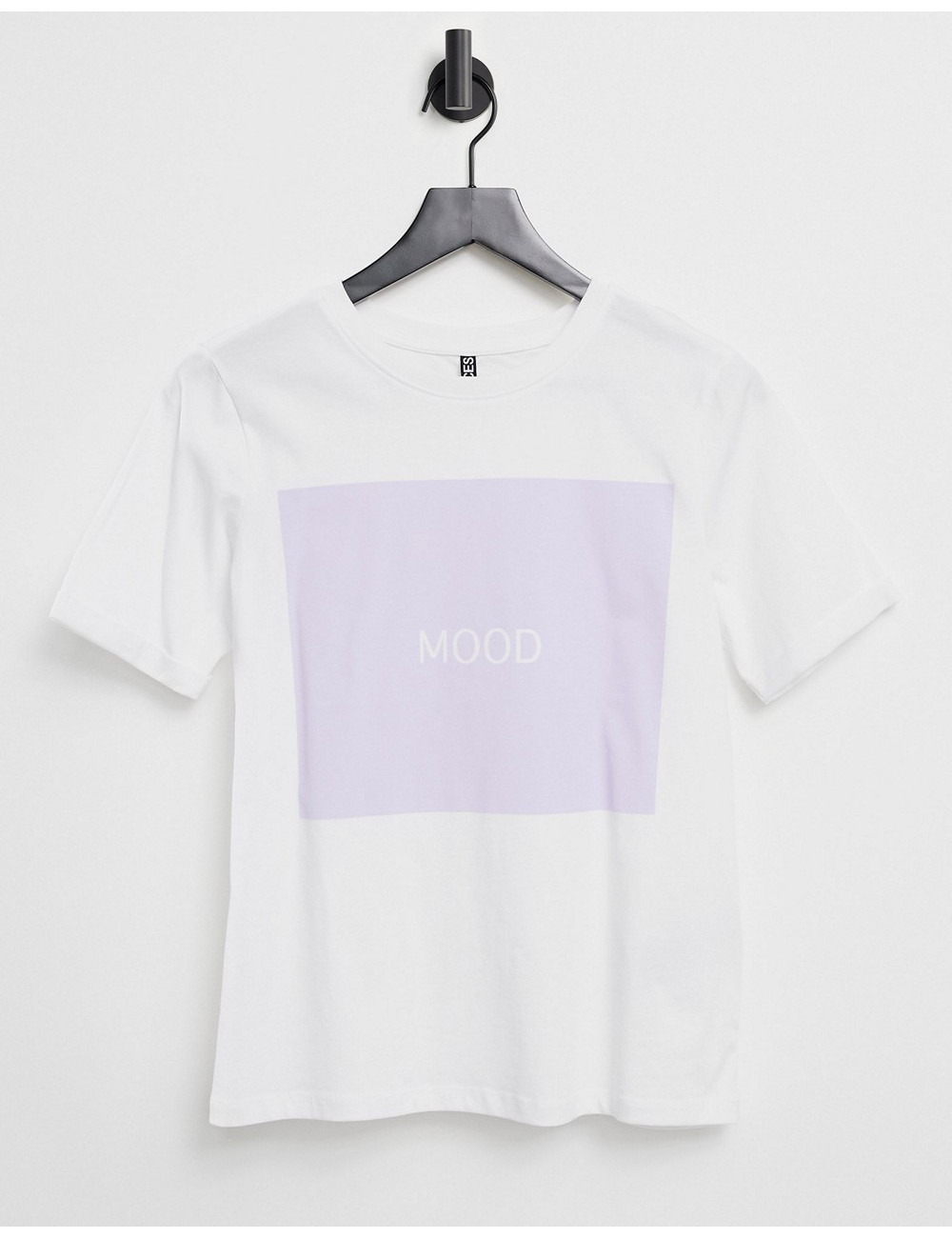 Pieces t-shirt with lilac...