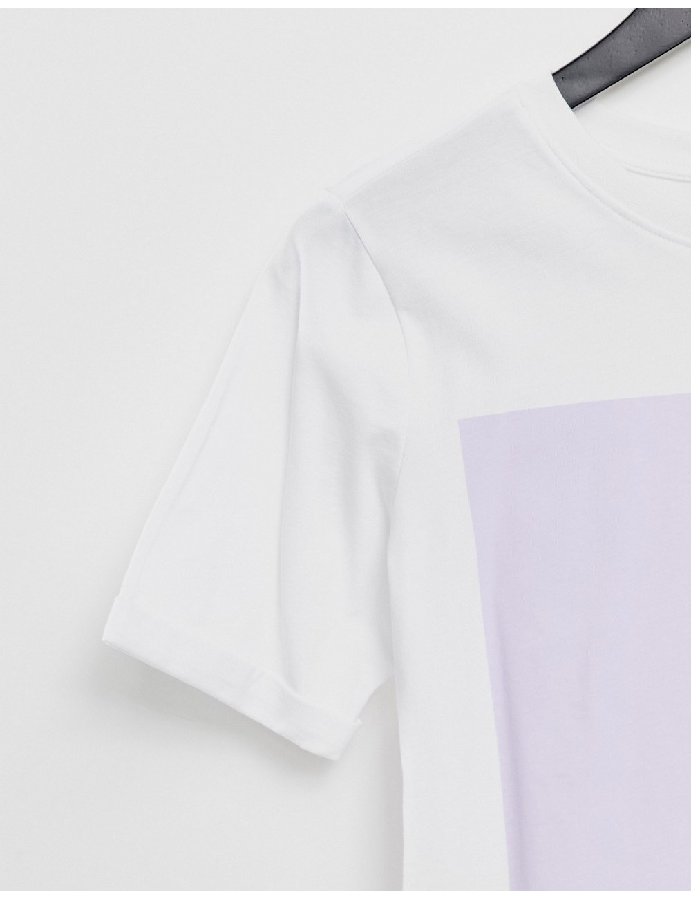 Pieces t-shirt with lilac...