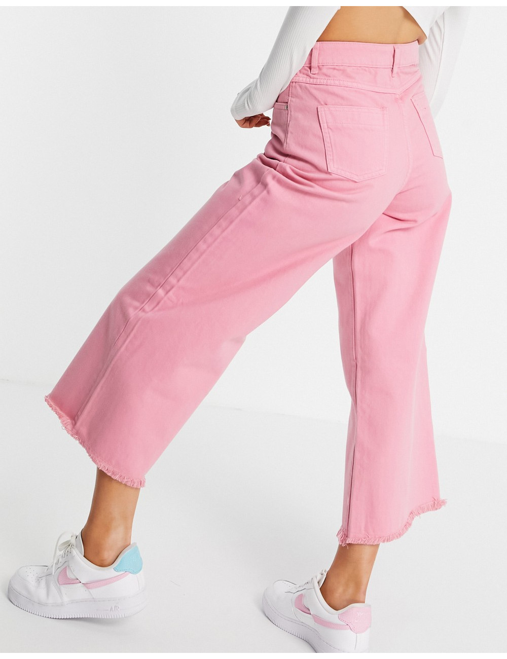 Neon Rose relaxed wide leg...