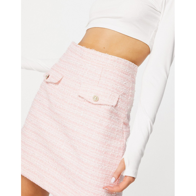 Neon Rose mini skirt in...
