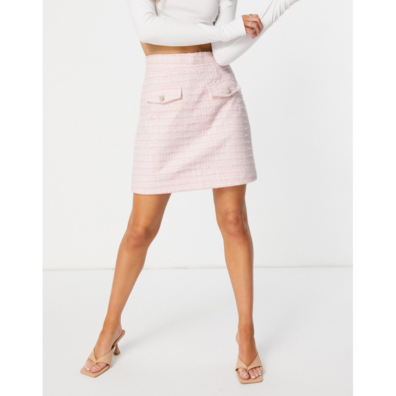 Neon Rose mini skirt in...