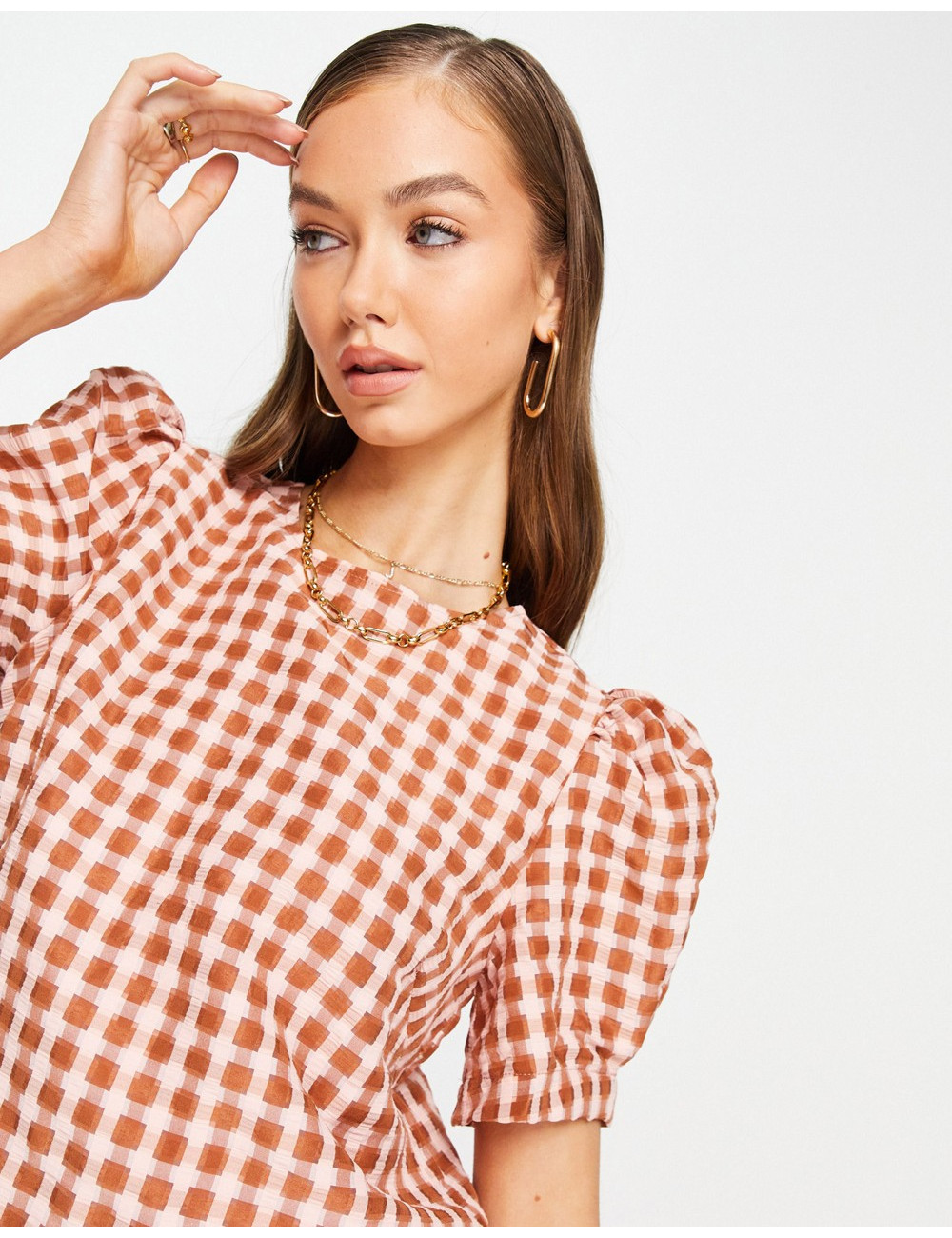 Y.A.S puff sleeve blouse in...