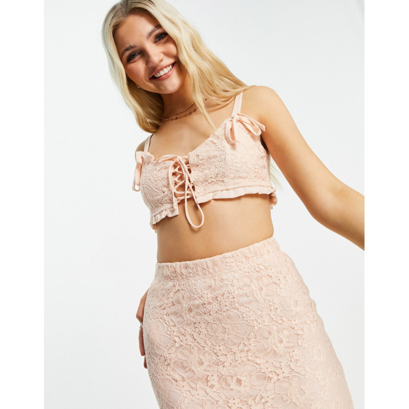 Love Triangle lace crop top...