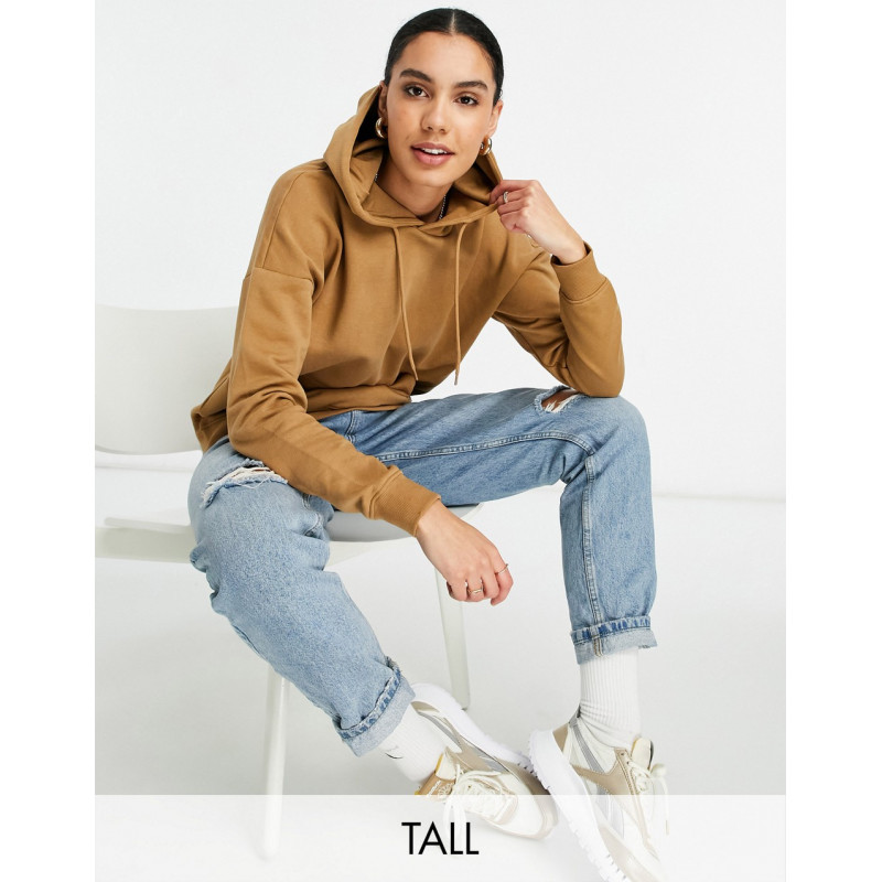 Only Tall hoodie co-ord in tan