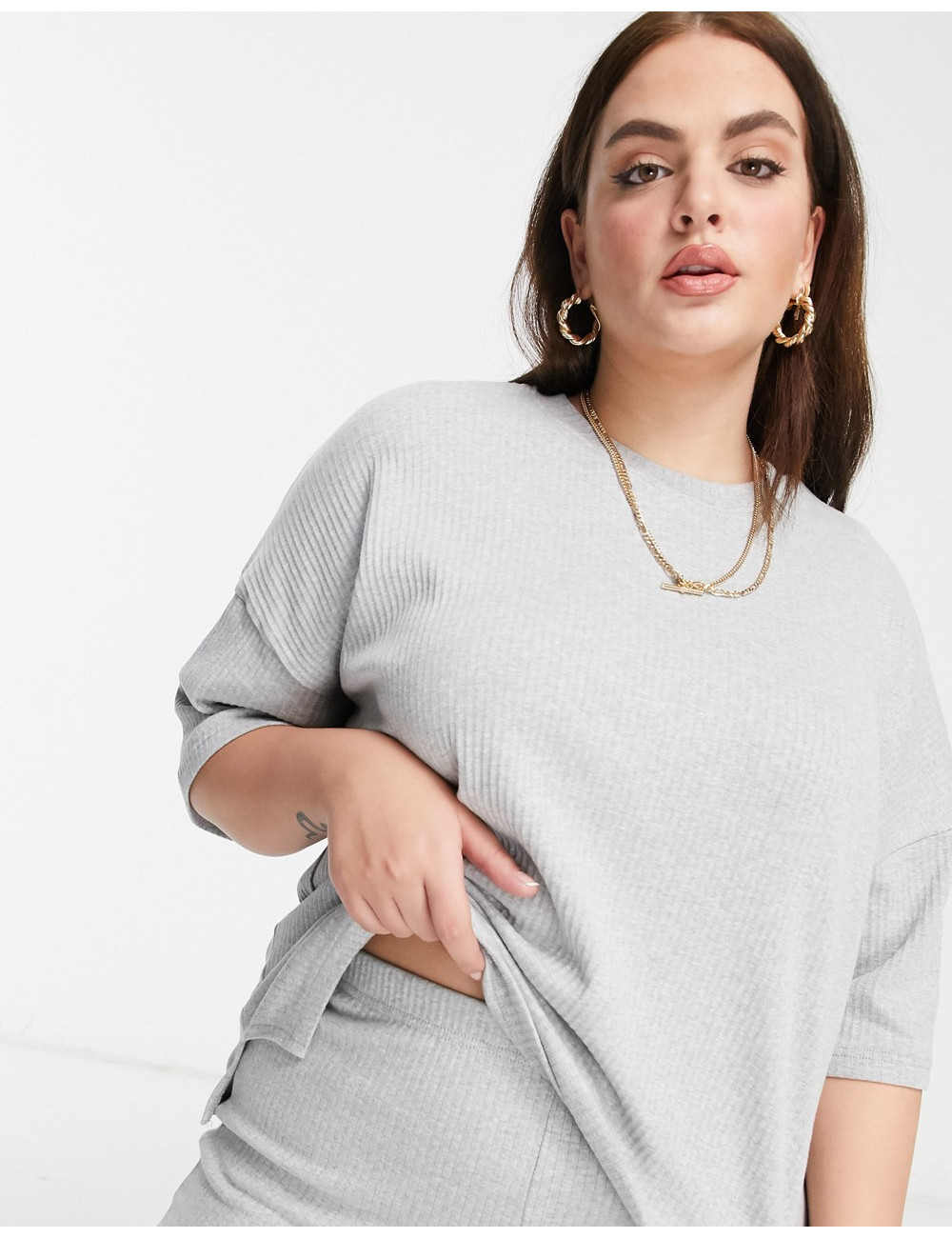 Missguided Plus t-shirt and...