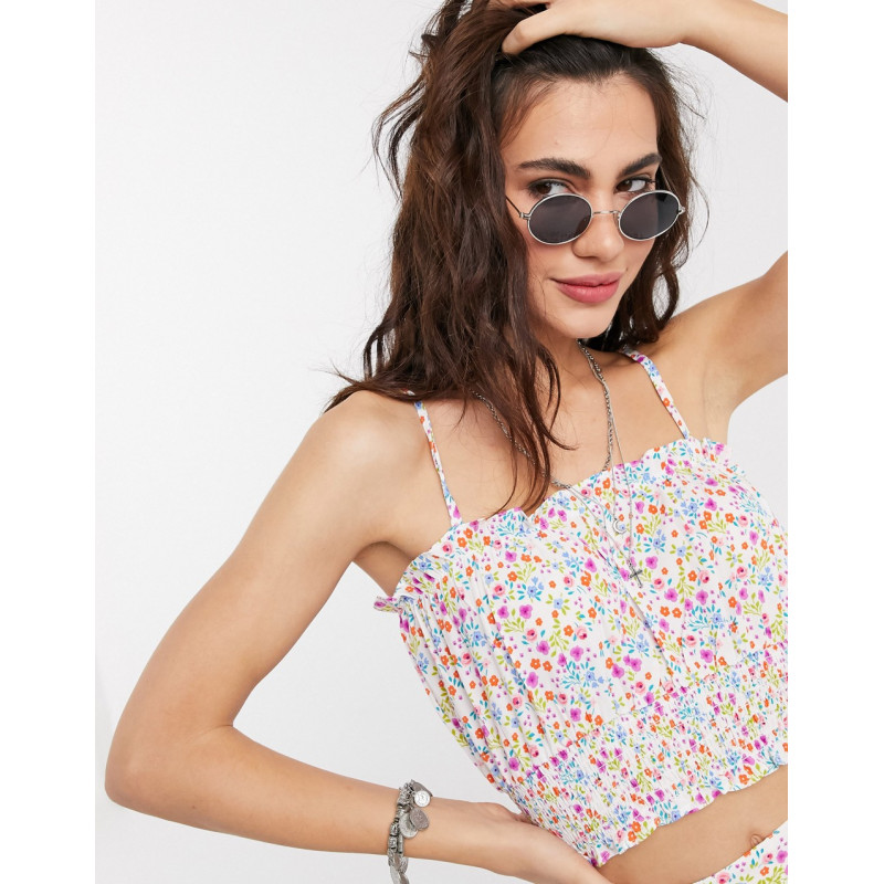 Topshop strappy sun top in...