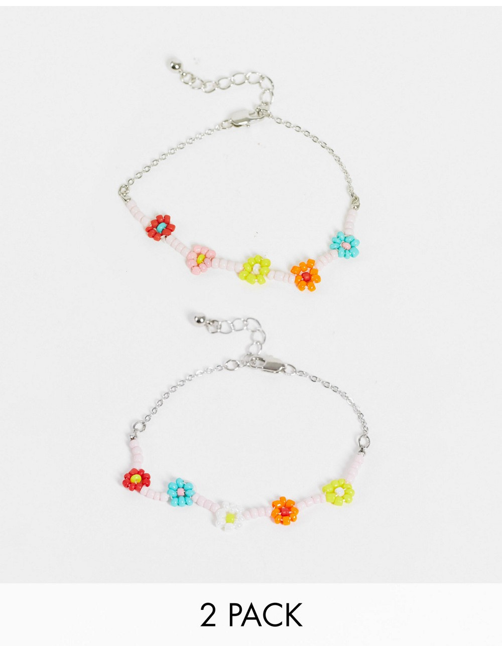 Pieces 2-pack floral beaded...