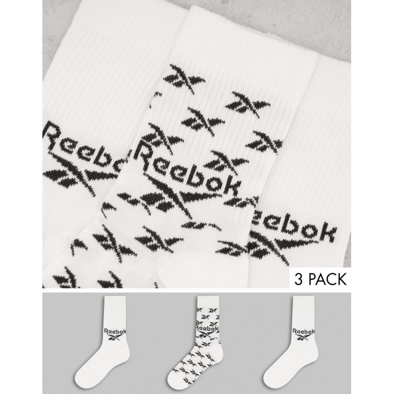 Reebok 3 pack logo crew...
