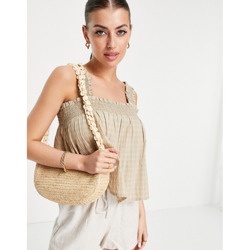 Levi's shirred tank top in...
