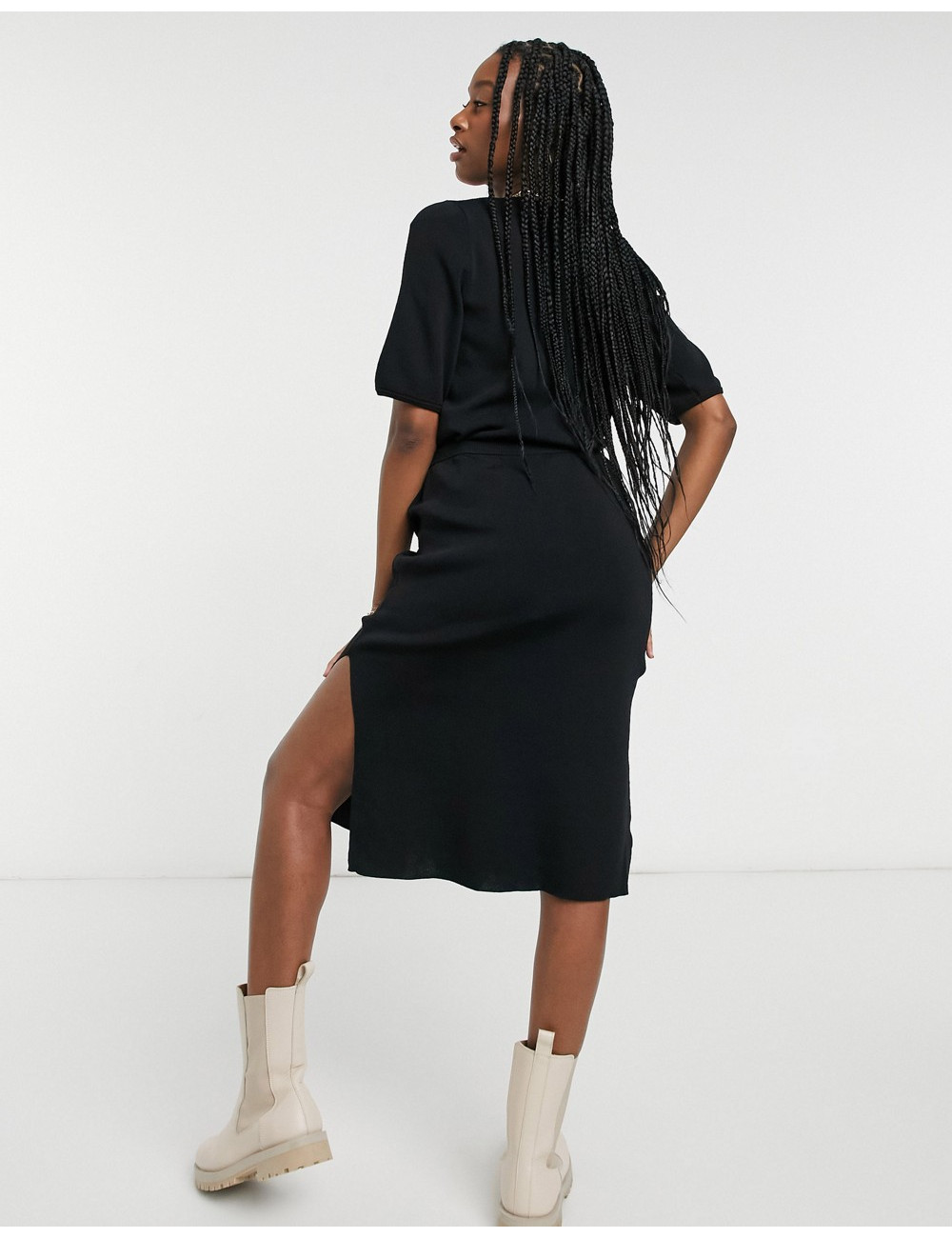 Y.A.S knitted midi skirt...