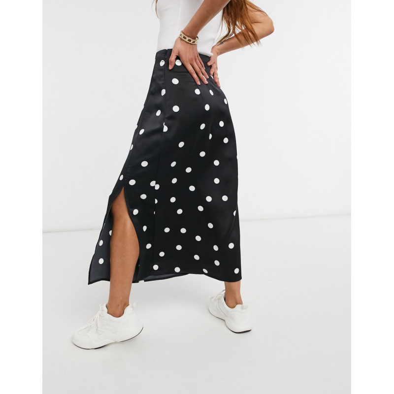 Y.A.S midi skirt with side...