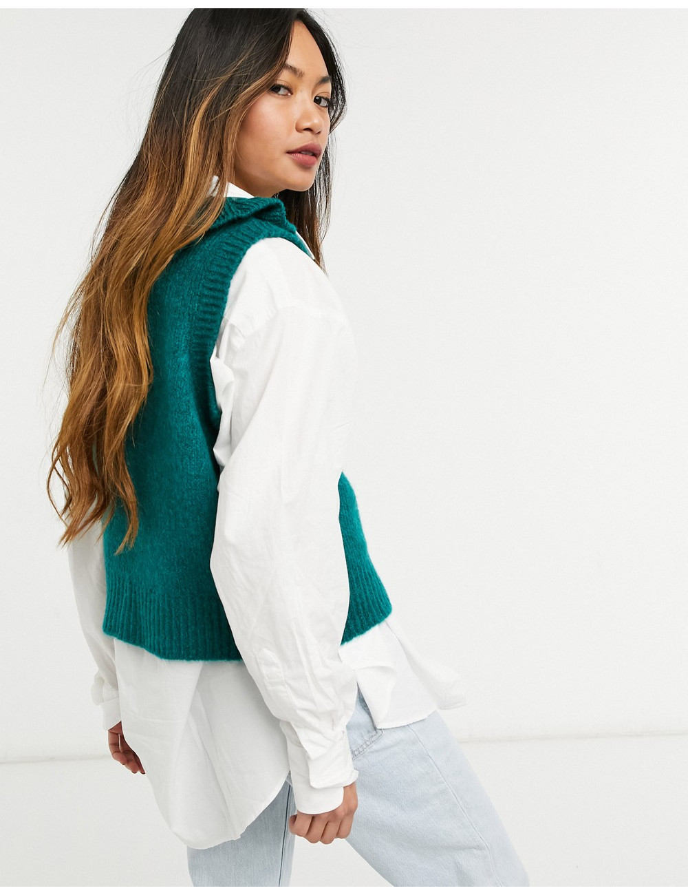 Y.A.S knitted vest with...