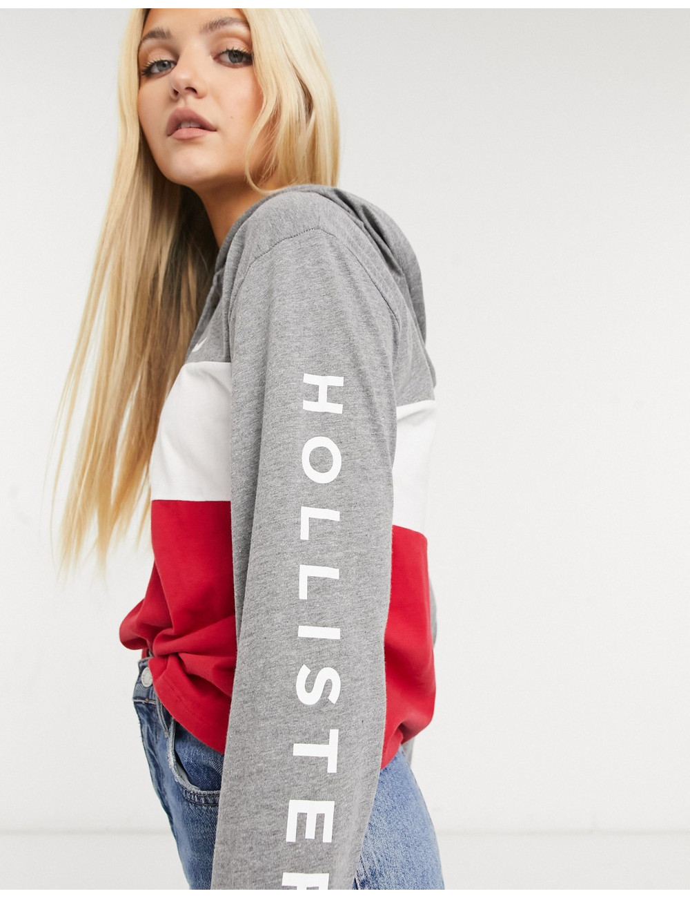 Hollister hoodie front logo