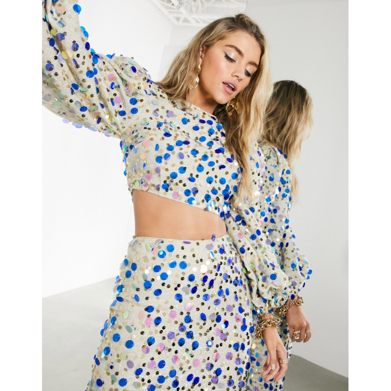ASOS EDITION scatter sequin...