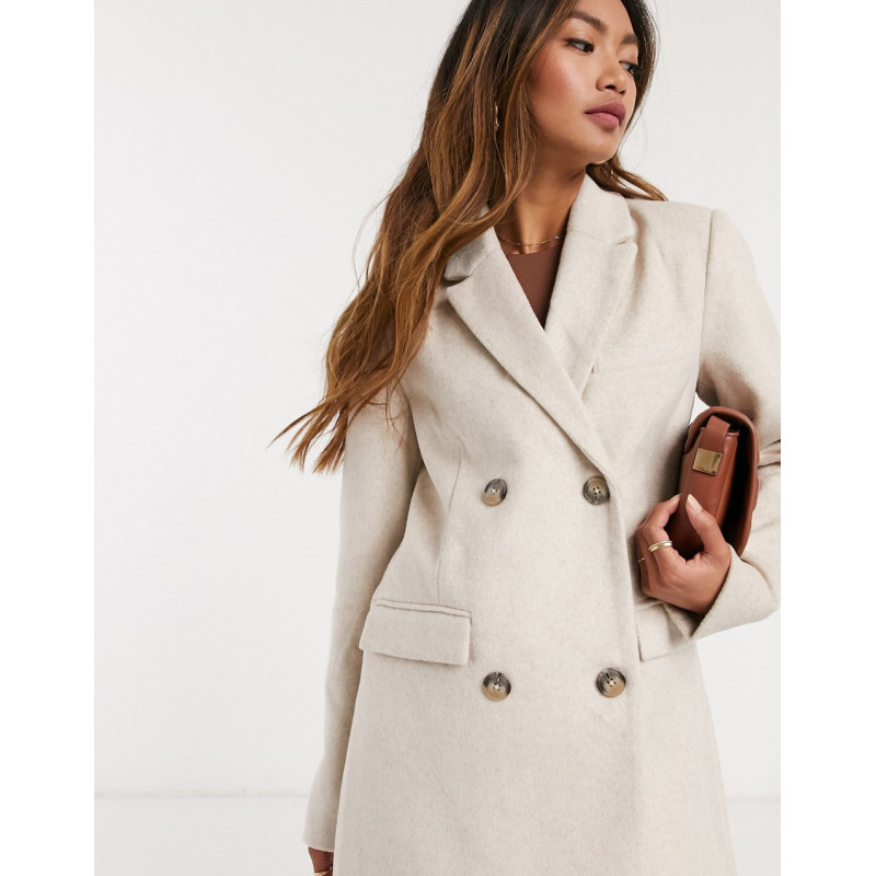 Y.A.S wool coat with double...