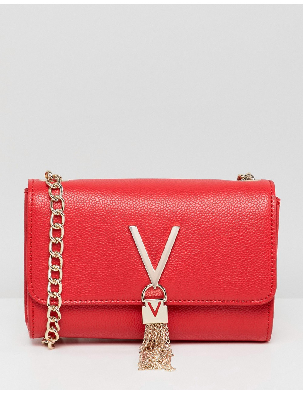 Valentino Bags Divina tassel detail camera cross body bag in red