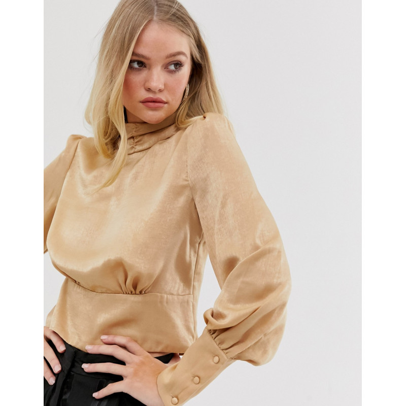 Y.A.S high neck blouse with...