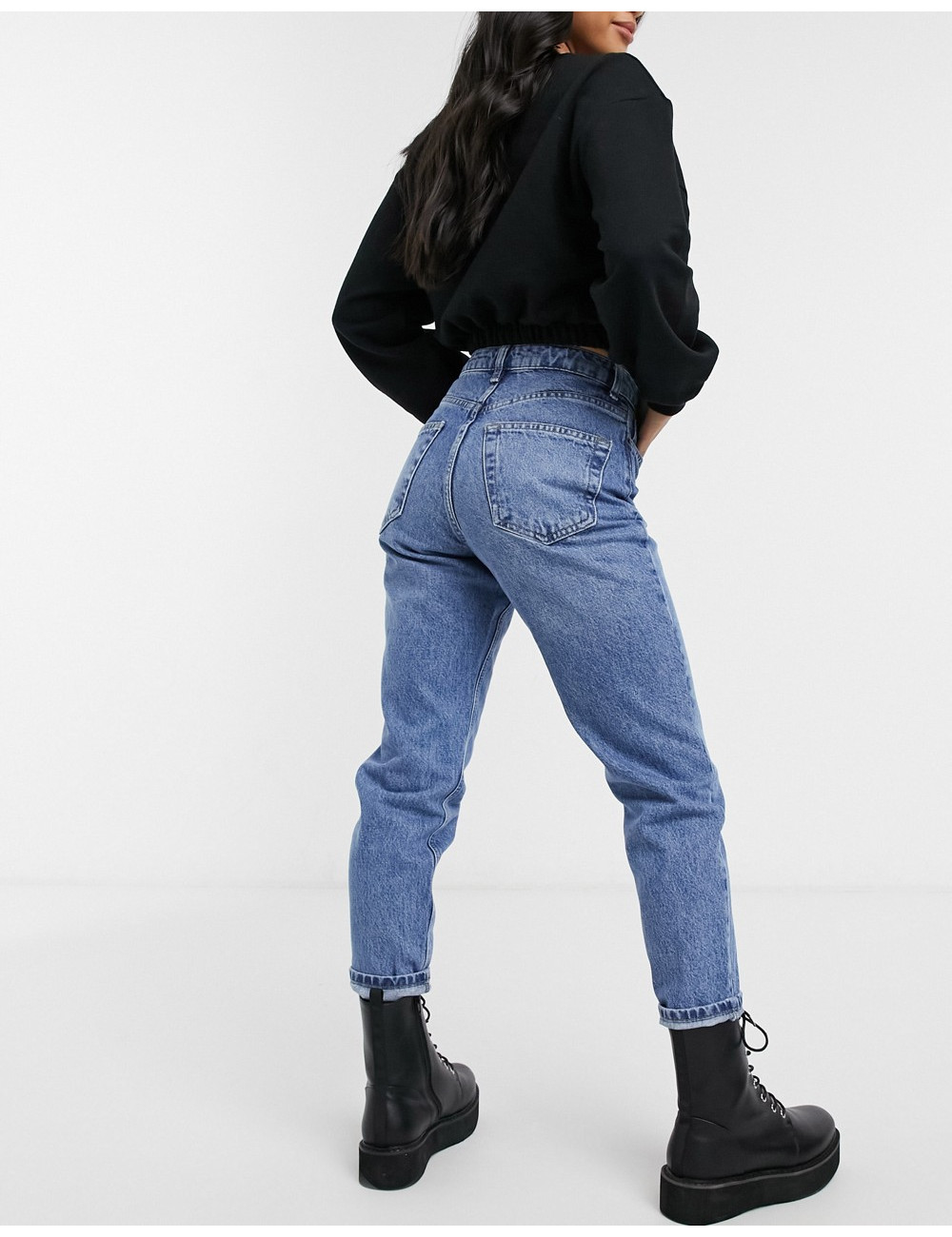 Topshop Petite Mom jeans in...
