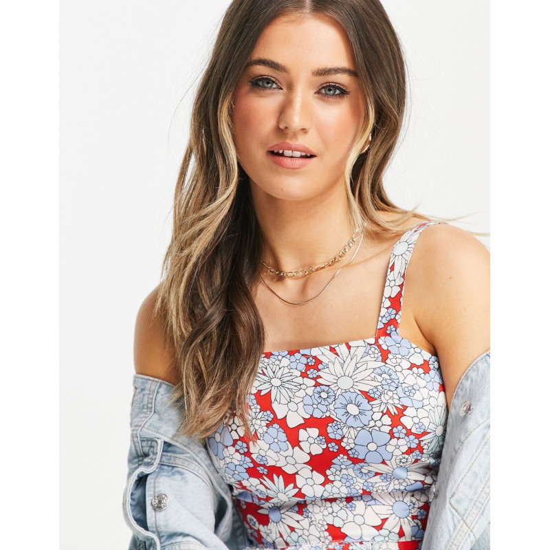 Influence cami floral midi...