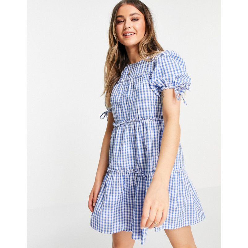 Influence tiered gingham...