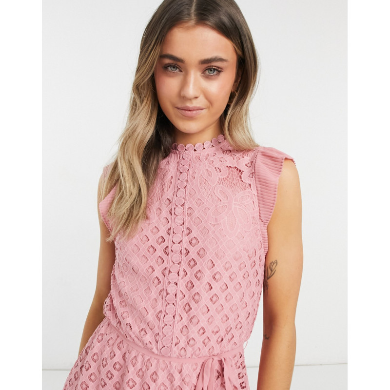 Oasis lace skater dress in...