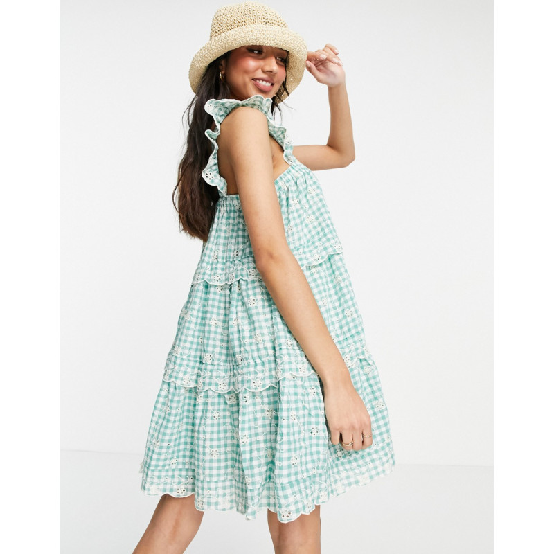 Just Me gingham baby doll...