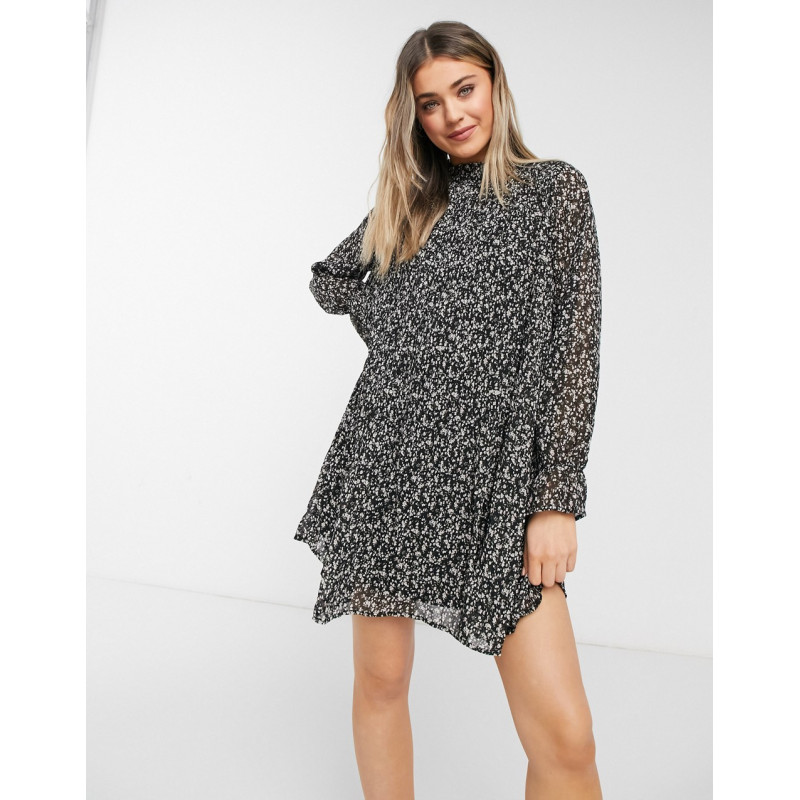 QED London smock dress with...