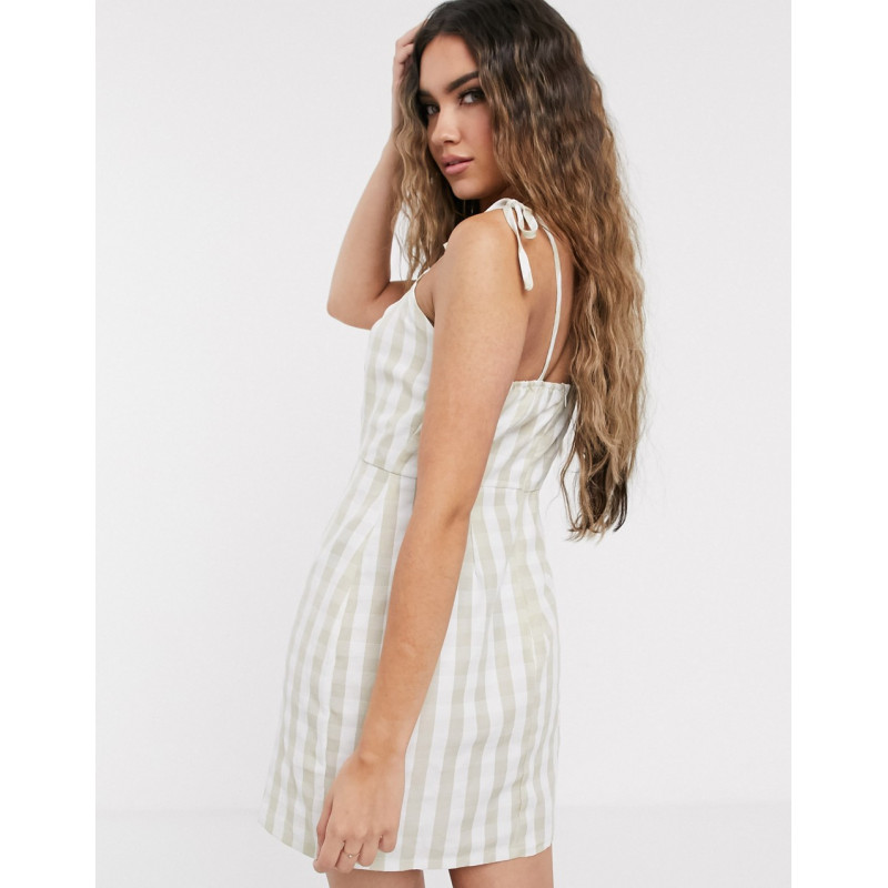 Missguided gingham cami dress