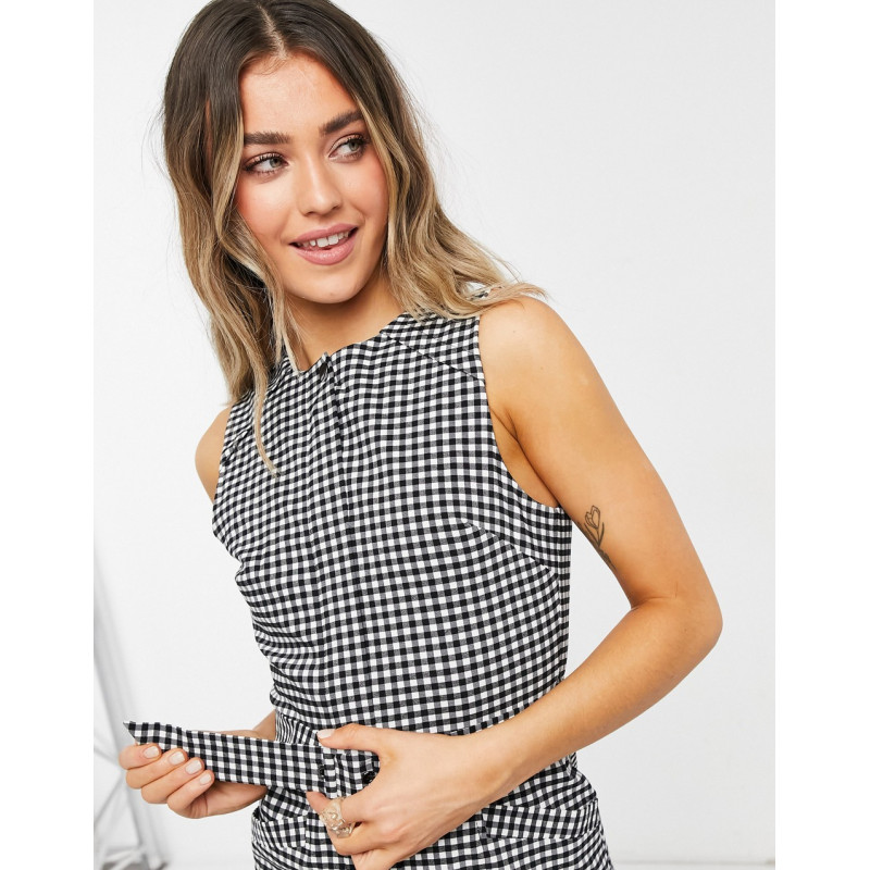 Oasis shift dress in gingham