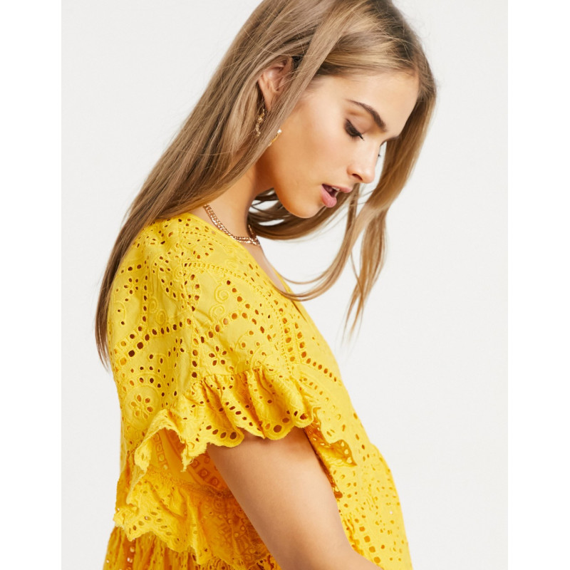 Y.A.S. frill sleeve smock...