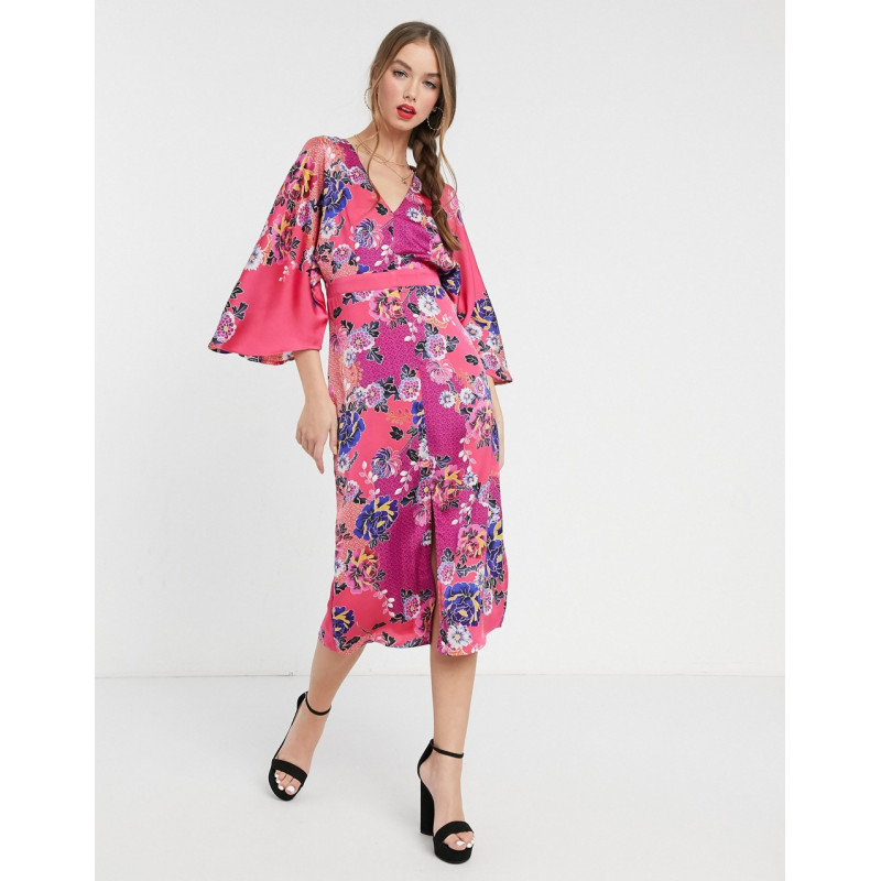 Liquorish kimono midi dress...