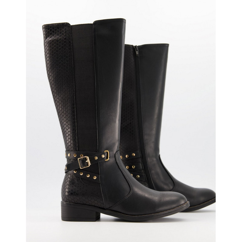 XTI chelsea knee boots with...