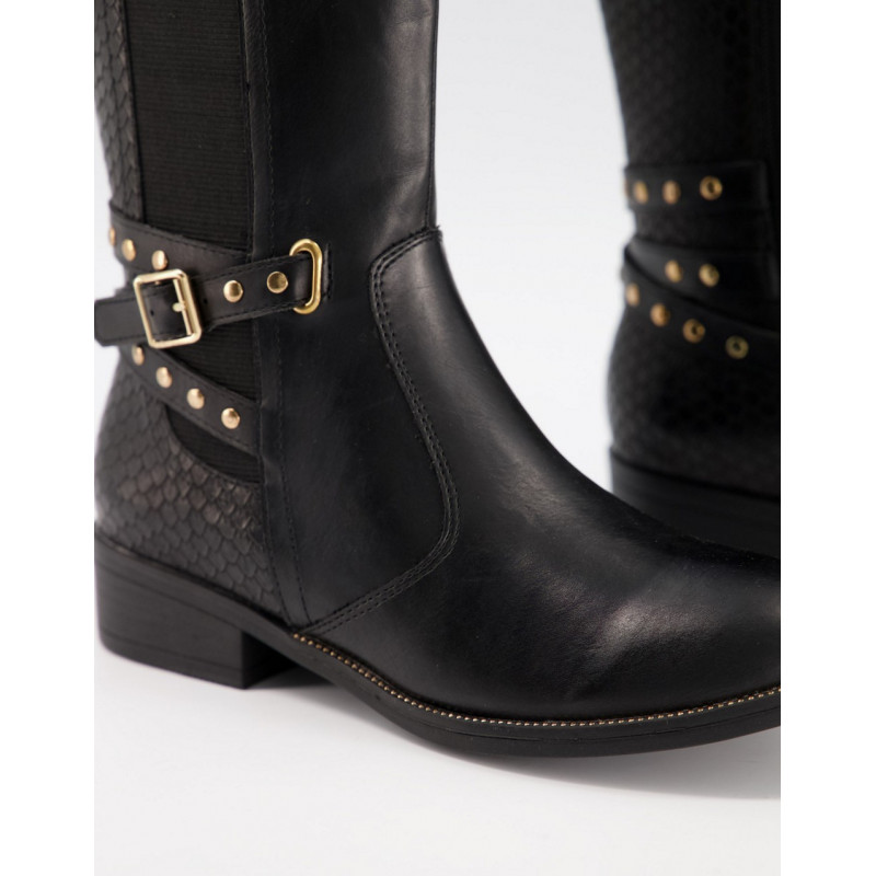 XTI chelsea knee boots with...