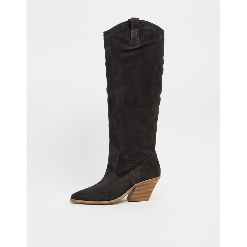 BRONX suede knee boots in...