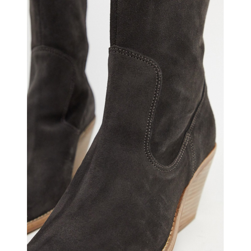 BRONX suede knee boots in...